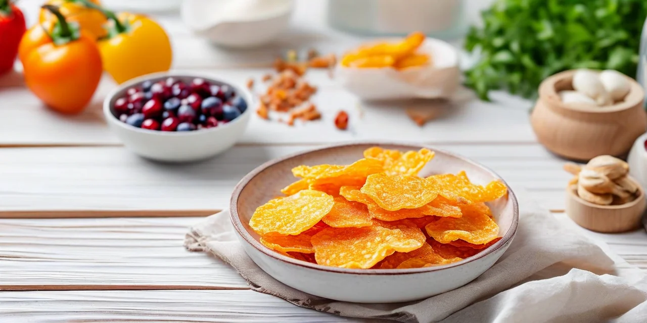 Freeze dryer with colorful fruits and vegetables ready for processing